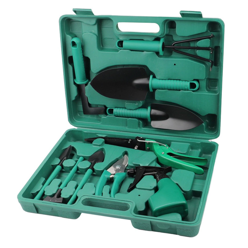 KIT JUEGO DE HERRAMIENTAS PARA JARDIN 10 PIEZAS-0