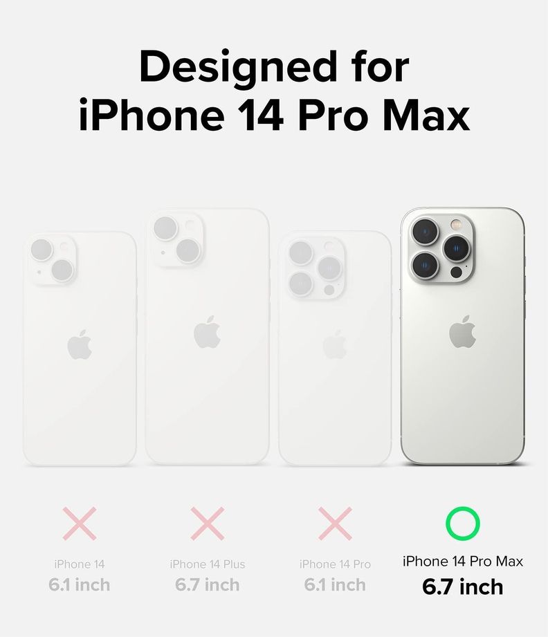 Carcasa Ringke de Silicona Para iPhone 14 Pro Max-1