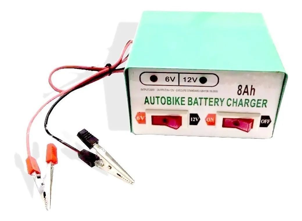 Cargador De Bateria 12v / 6v - 8ah Para Autos Y Motos 8a-0