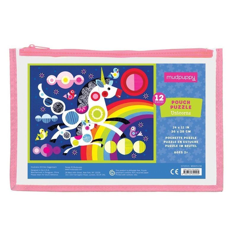 PUZZLE 12PCS EN ESTUCHE, UNICORNIOS-1