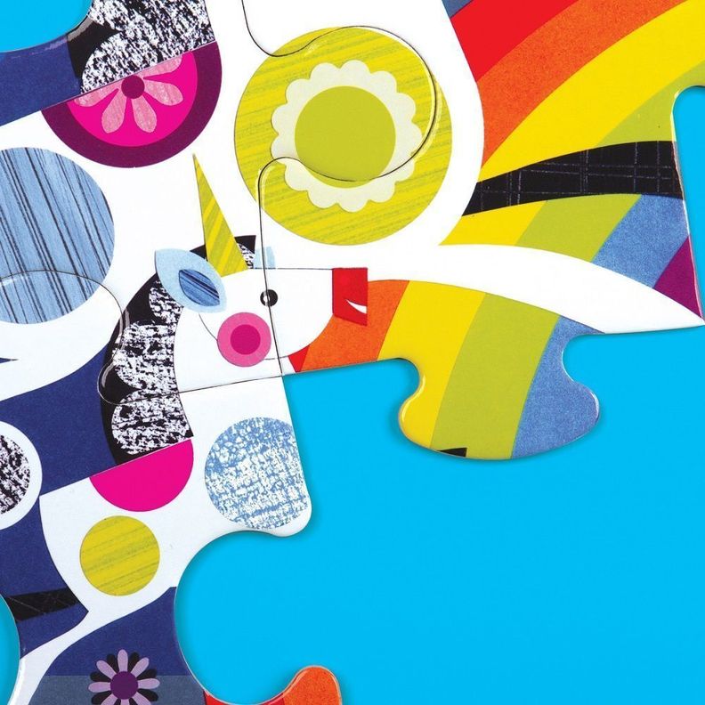 PUZZLE 12PCS EN ESTUCHE, UNICORNIOS-2