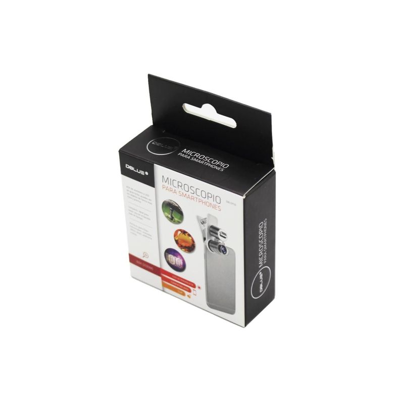 Microscopio Lupa Clip Para Celular Con Luz UV -2