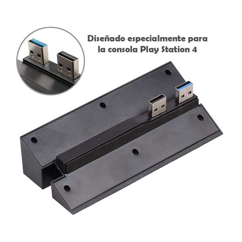 Adaptador HUB Dobe 5 Puertos USB para PS4, 4x USB 2.0 – 1x USB 3.0-4