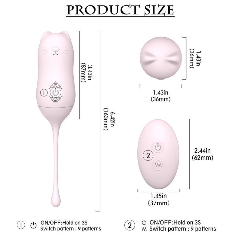 Miaou Huevitos Masajeadores Vibrador Love Eggs Juguete Mujer-5