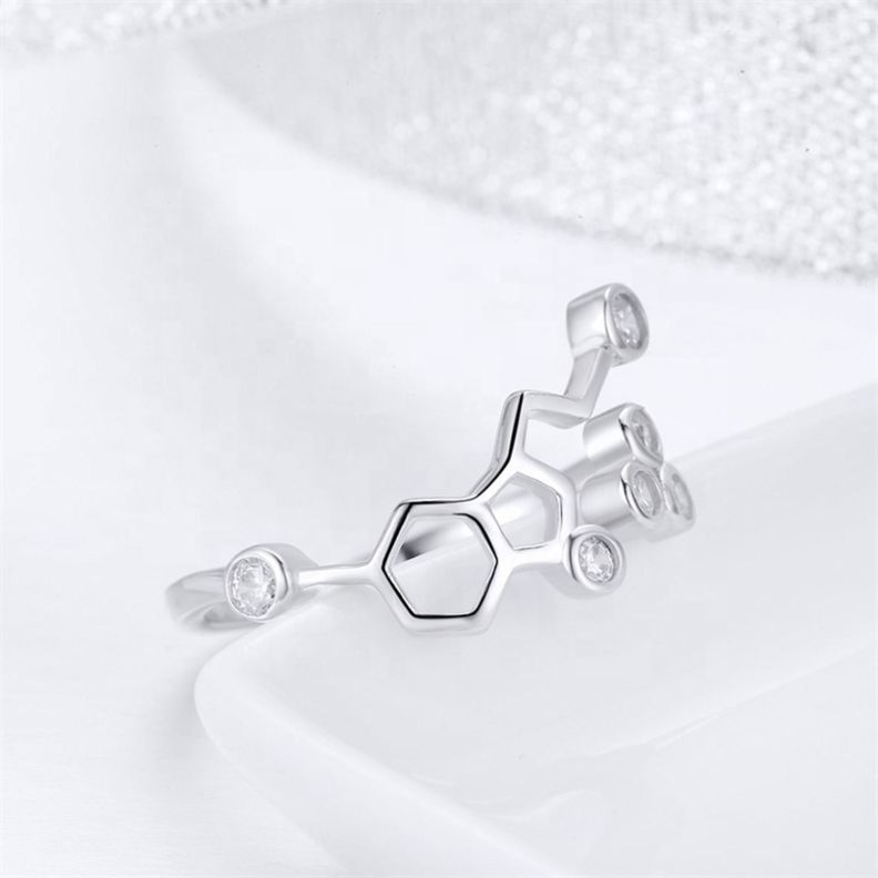 Anillo Serotonina Ajustable Plata 925-2