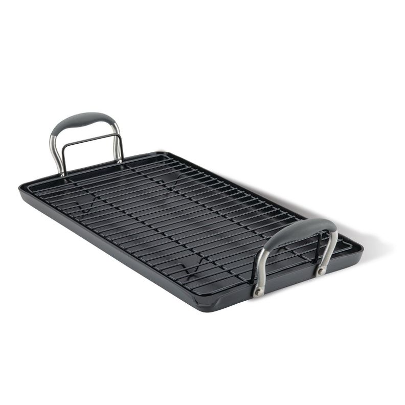Plancha con Rejilla Aluminio Anodizado Duro Anolon-0
