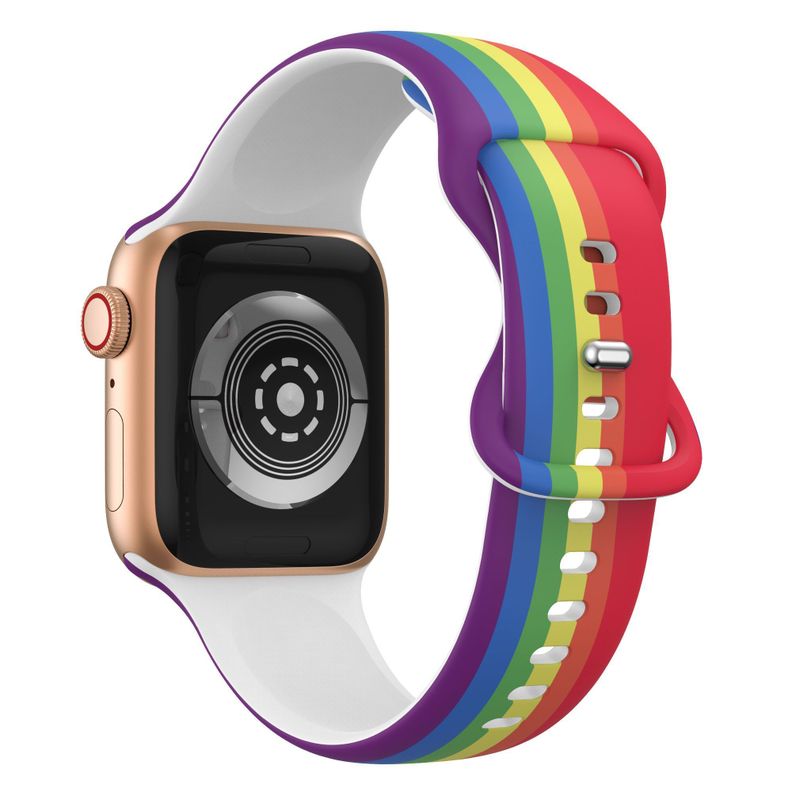 Correa Diseño Compatible Iwatch Apple Watch Arcoiris 42-44-45MM-0