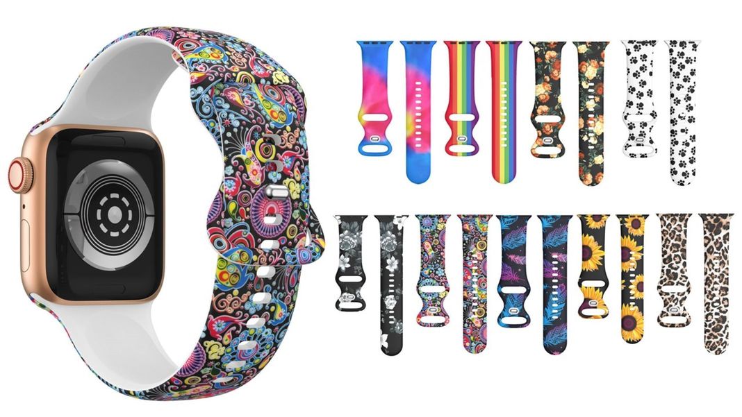 Correa Diseño Compatible Iwatch Apple Watch Arcoiris 42-44-45MM-2