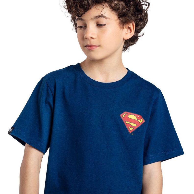 Pijama De Algodón Niño Verano Superman C2 Top-1