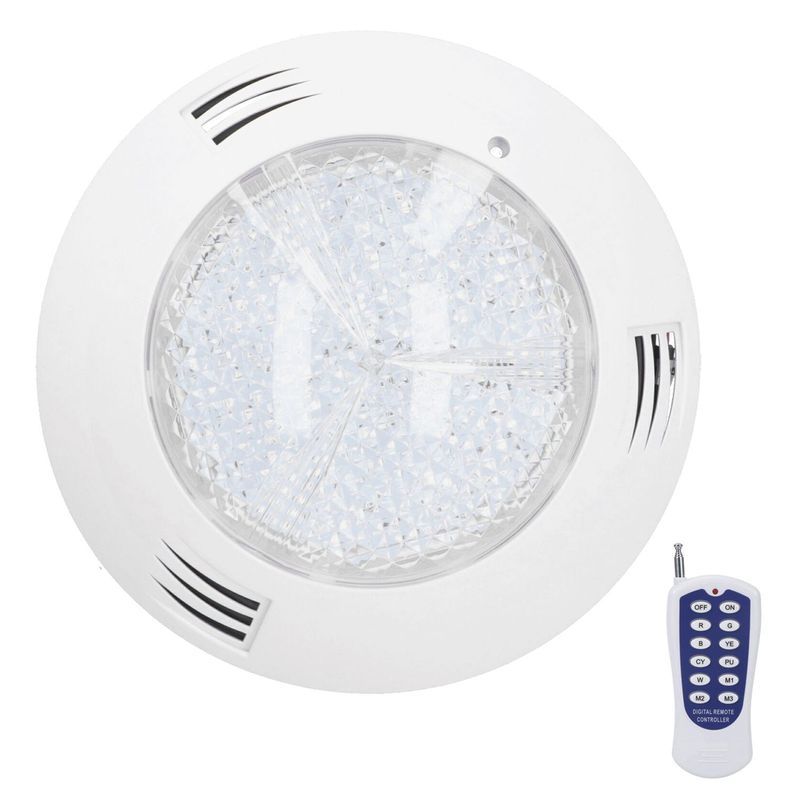 Foco LED Piscina RGB Con Control Remoto Azul 24W/12V-0