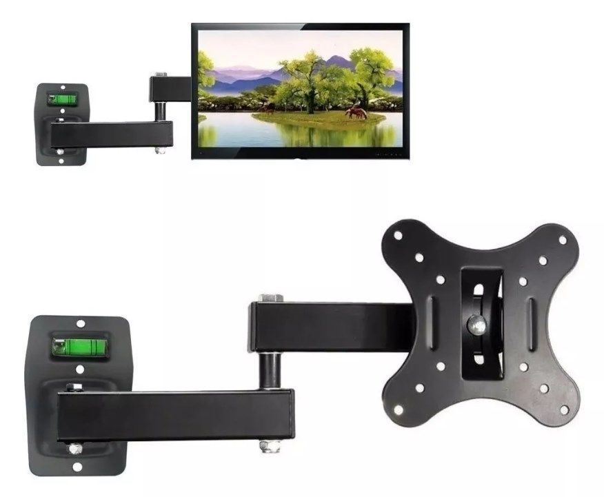 Soporte Tv Base Pared Monitor 10 A 32 Pulgadas 10 Kg. 180°-1