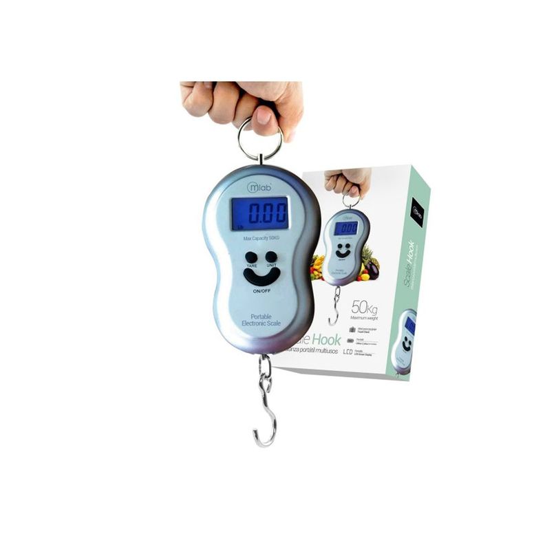 Pesa Balanza Portátil Pantalla Digital 50kg Scalehook - PuntoStore-1
