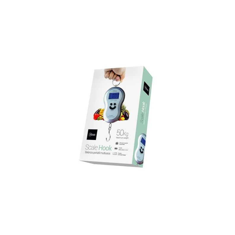 Pesa Balanza Portátil Pantalla Digital 50kg Scalehook - PuntoStore-2