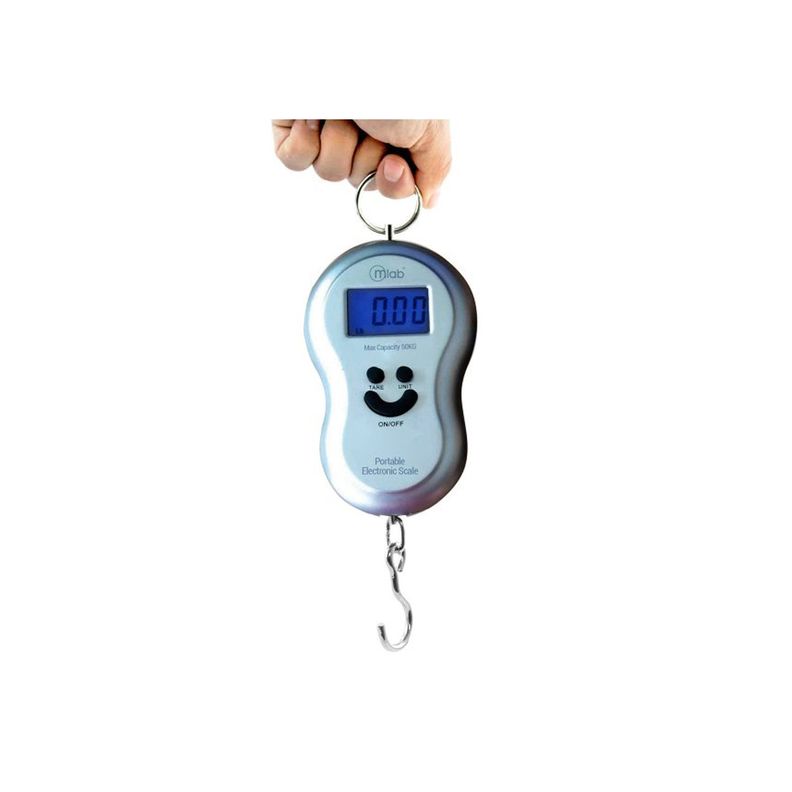 Pesa Balanza Portátil Pantalla Digital 50kg Scalehook - PuntoStore-0