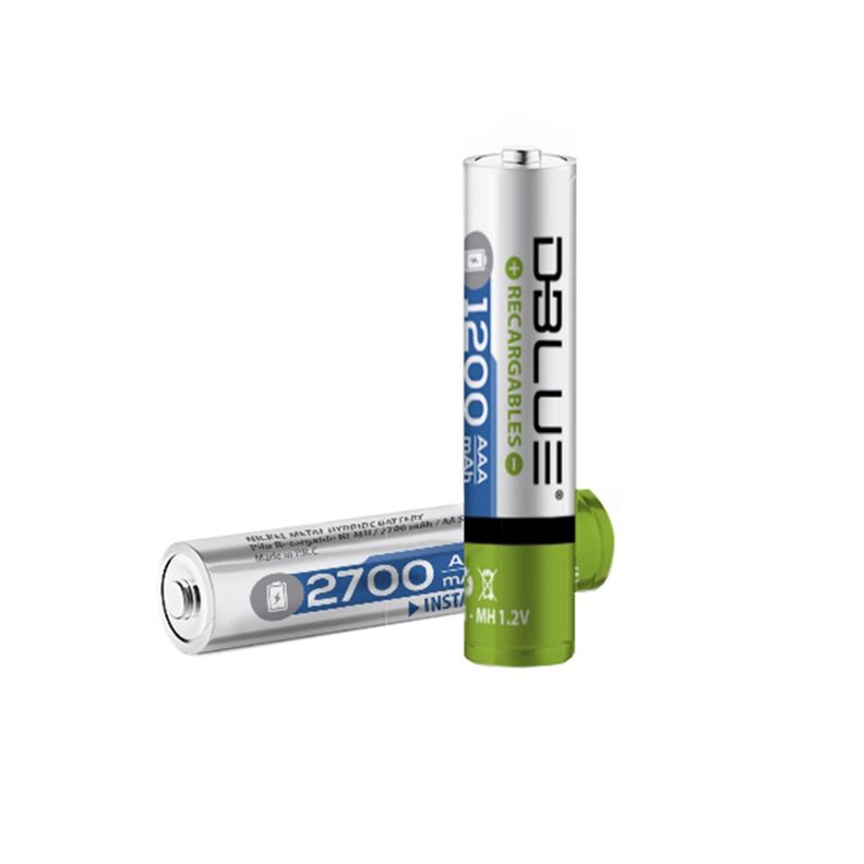 Pack 5 Pilas Recargables AA 2700 mAh Dblue-0