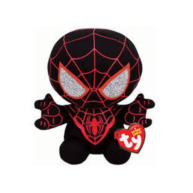 Juguete Peluche Spiderman Miles Morales 30cm Negro Infantil-1