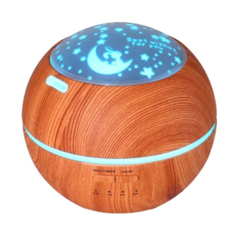 Humidificador de aire difusor de Aroma luz LED Beige FT1913-1