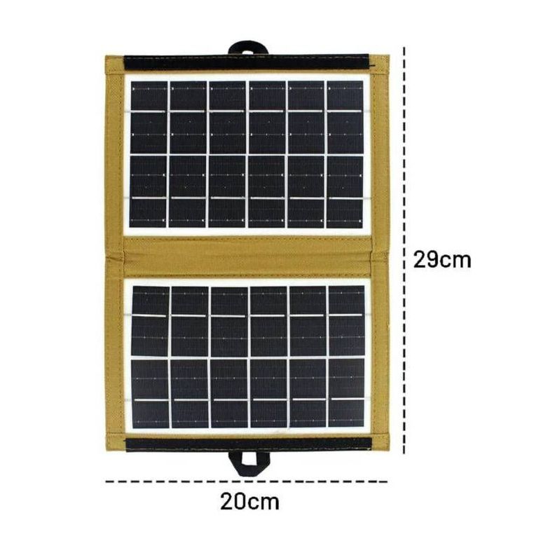 PANEL SOLAR PORTATIL PLEGABLE 7W CAMPING DOBLE-1