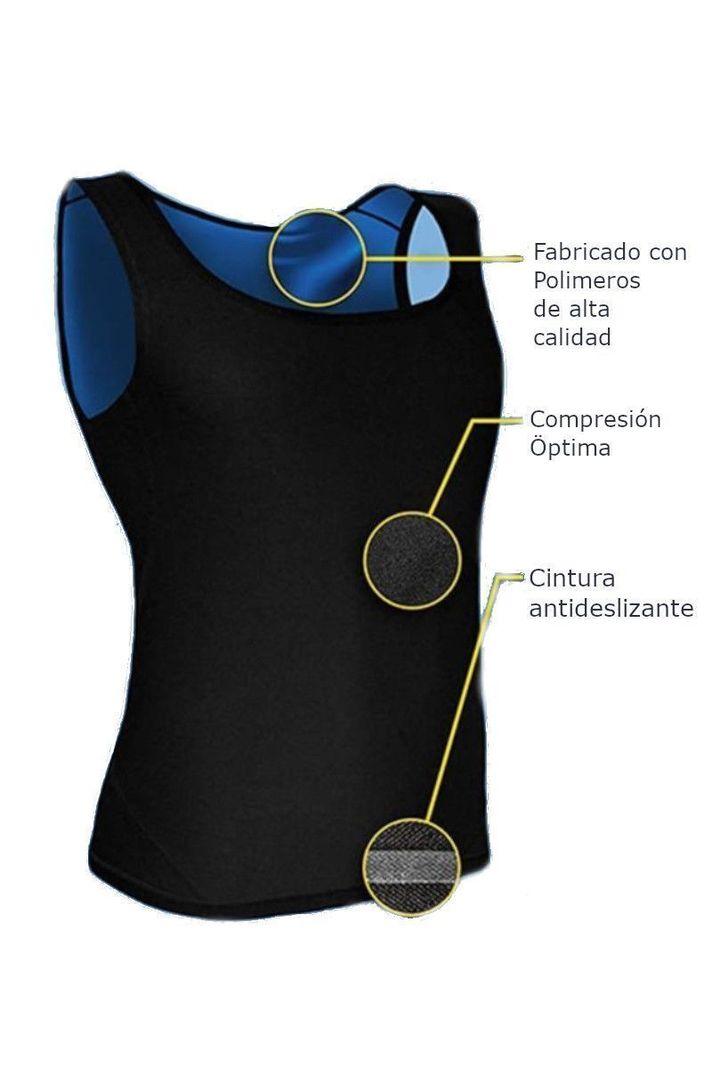 Faja de Compresión tipo sauna para Hombre-0