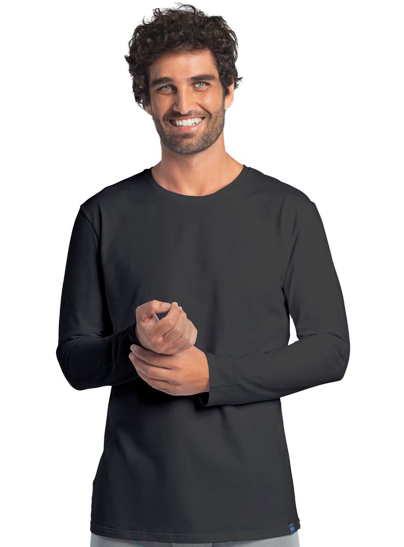 CAMISETA ALGODÓN MANGA LARGA -0