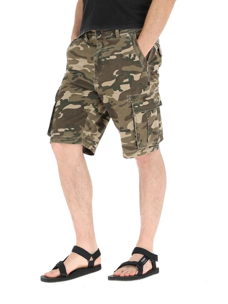 Short Cargo Huilmo Militar Hombre-0