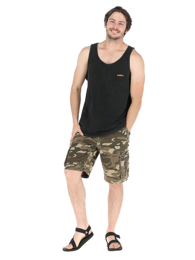 Short Cargo Huilmo Militar Hombre-1
