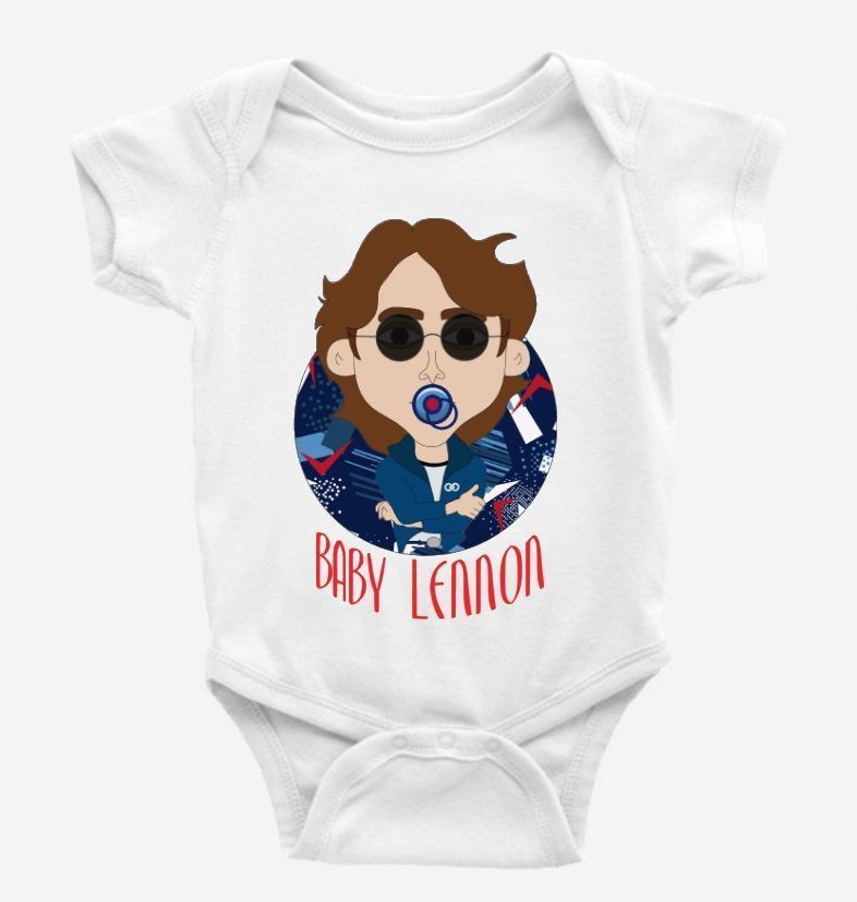 Body Bebé Rockero John Lennon Banda Rock Infinity Beatles-0
