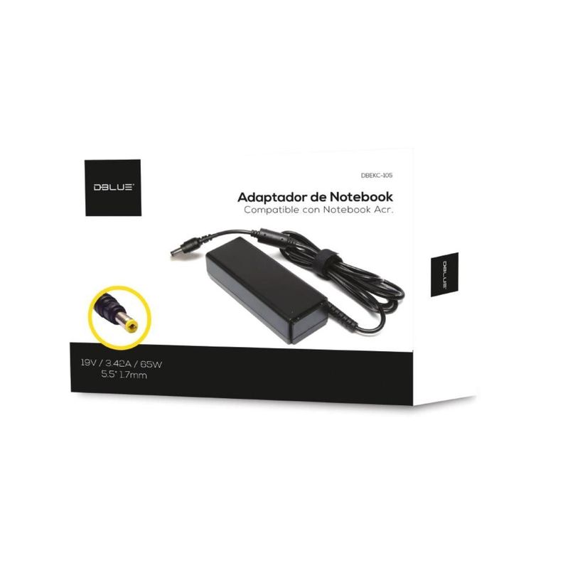 Cargador Adaptador Para Notebook Compatible Acer 1.7mm x 5.5mm-1