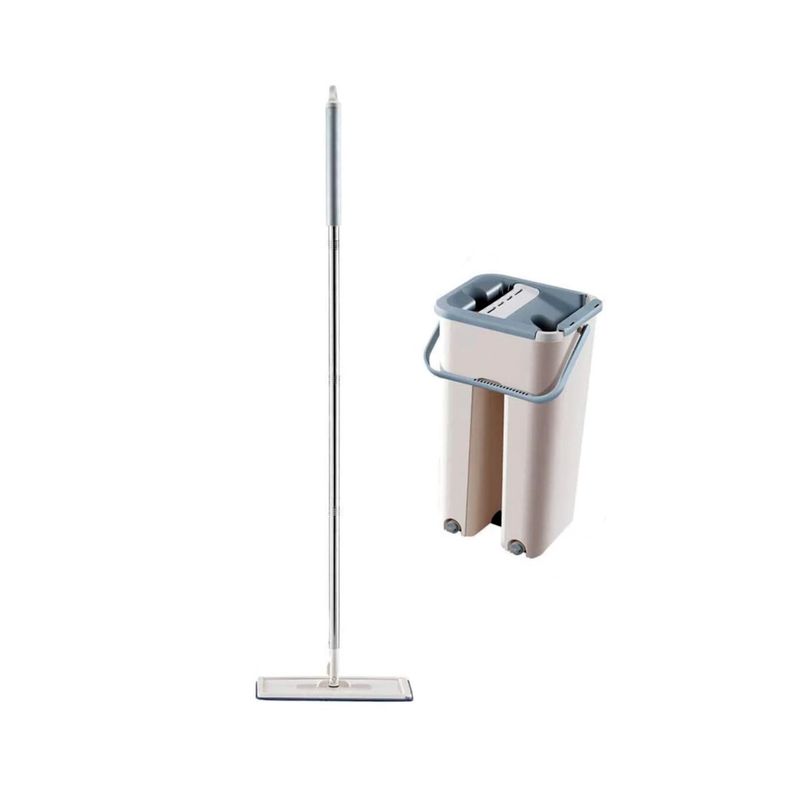 Trapeador Mopa Plana Microfibra Con Cubo - PuntoStore-0