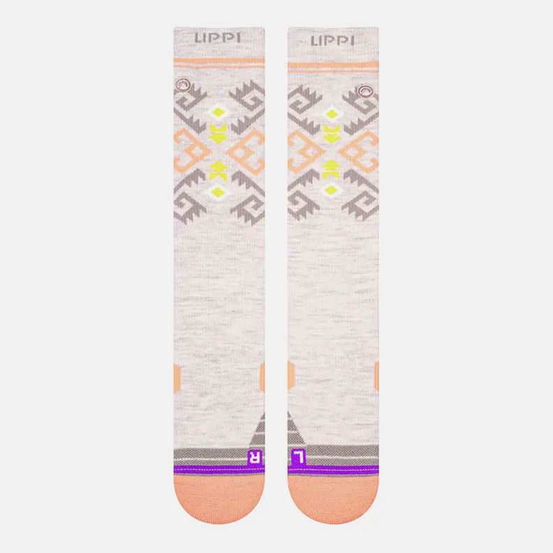 Calcetin Mujer All Mountain Ski Socks Gris Claro Lippi I23-2