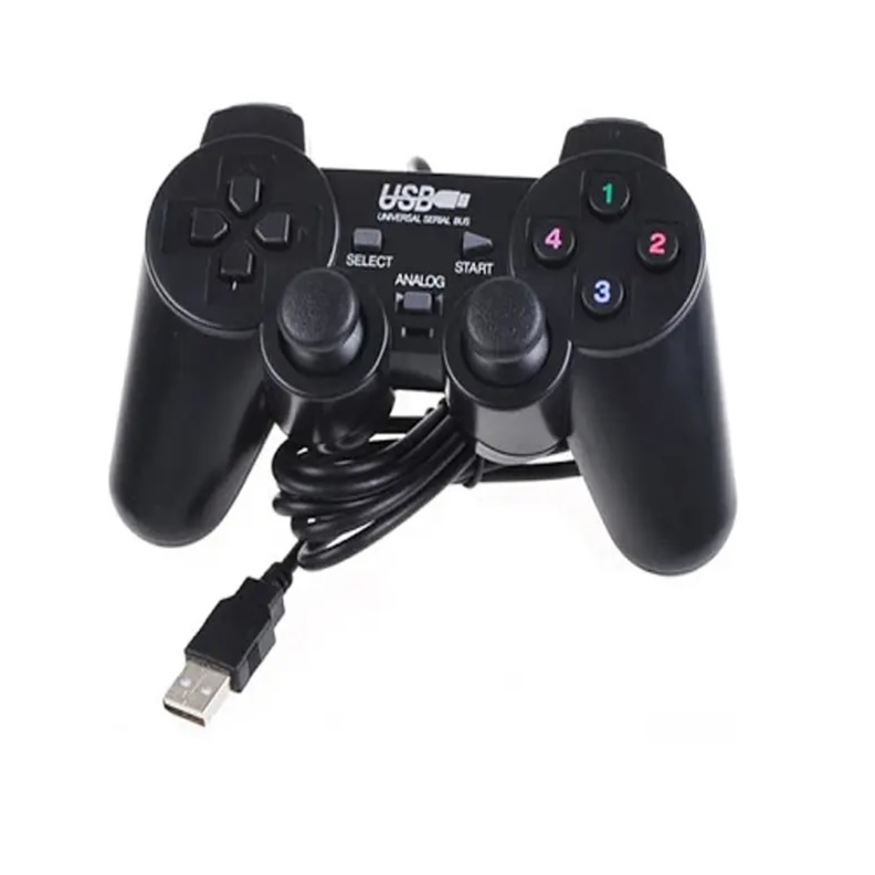 Joystick Gamepad PC Notebook USB 10 Botones DM Plug And Play-0