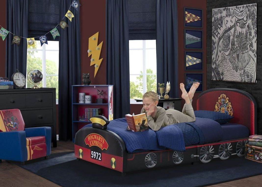 Cama Tapizada Harry Potter Hogwarts Express tamaño twin-3