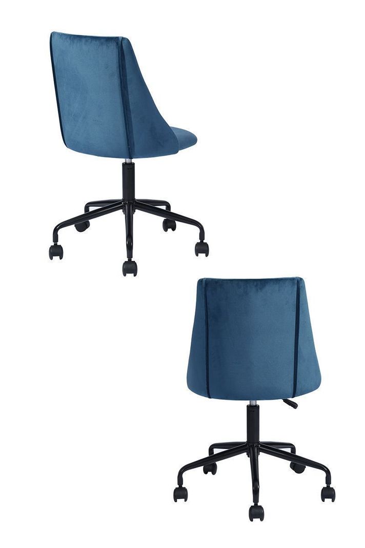 Silla de Oficina Altura Ajustable Palermo Azul-3