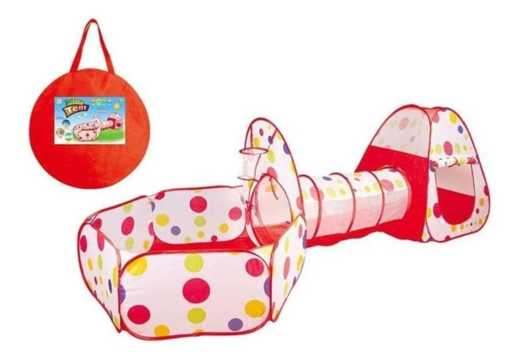 Tienda De Juego Carpa Castillo Con Tunel Niños-0
