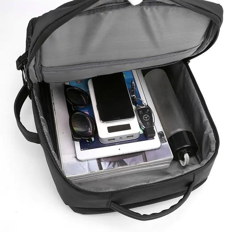 Mochila para Laptop impermeable con puerto USB-5