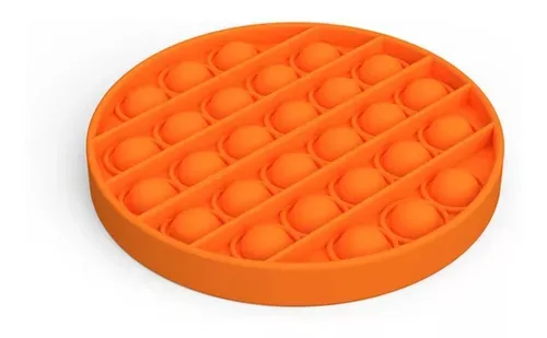 Juguete Anti Estress Pop It Empuje Pop Naranjo-0