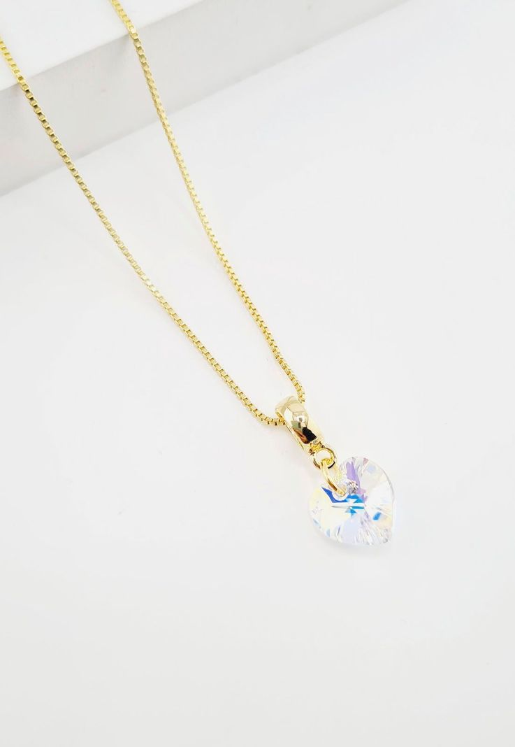 Conjunto Romance Gold Cristales Aurora Boreal-3
