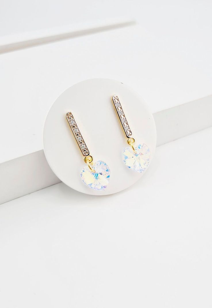 Conjunto Romance Gold Cristales Aurora Boreal-2
