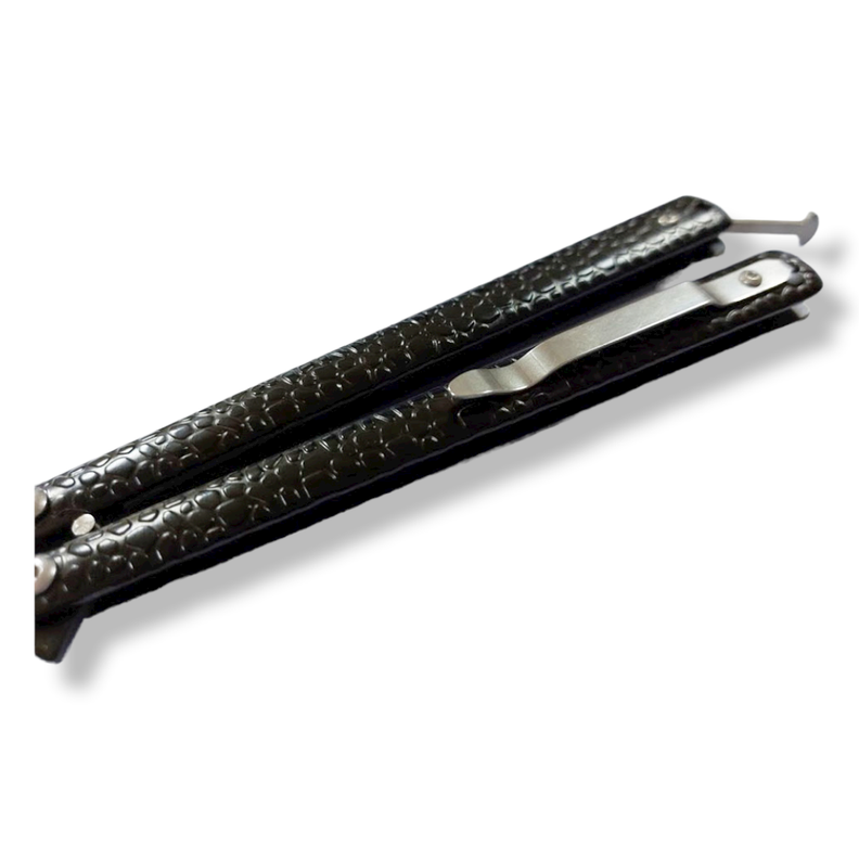 Cuchillo Navaja Mariposa Black Cobra Balisong-1