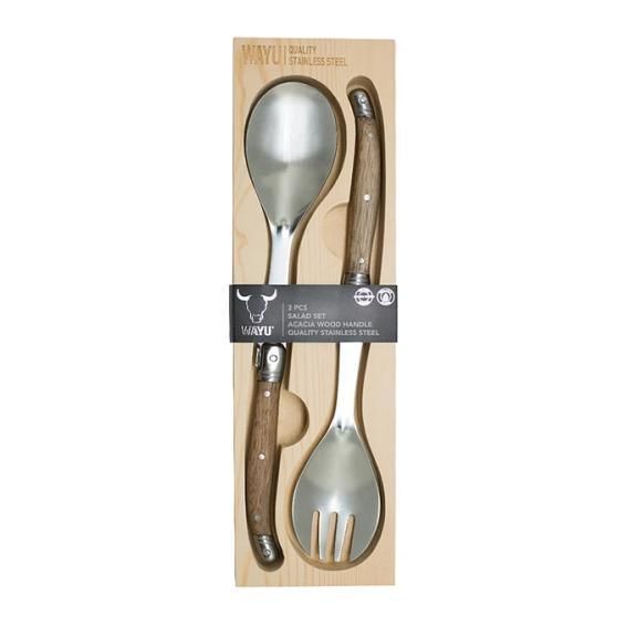 SET CUCHARAS ENSALADAS 2 PCS WAYU-0