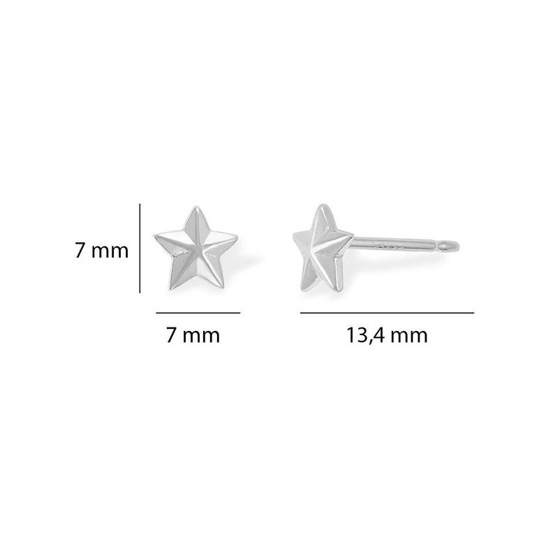 Aros Aritos de Plata 925 Estrella Nautica Mabelita-1