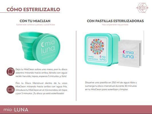 DISCO MENSTRUAL MIADISC NARANJO TALLA S-3