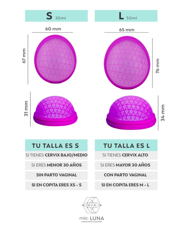 DISCO MENSTRUAL MIADISC NARANJO TALLA S-1