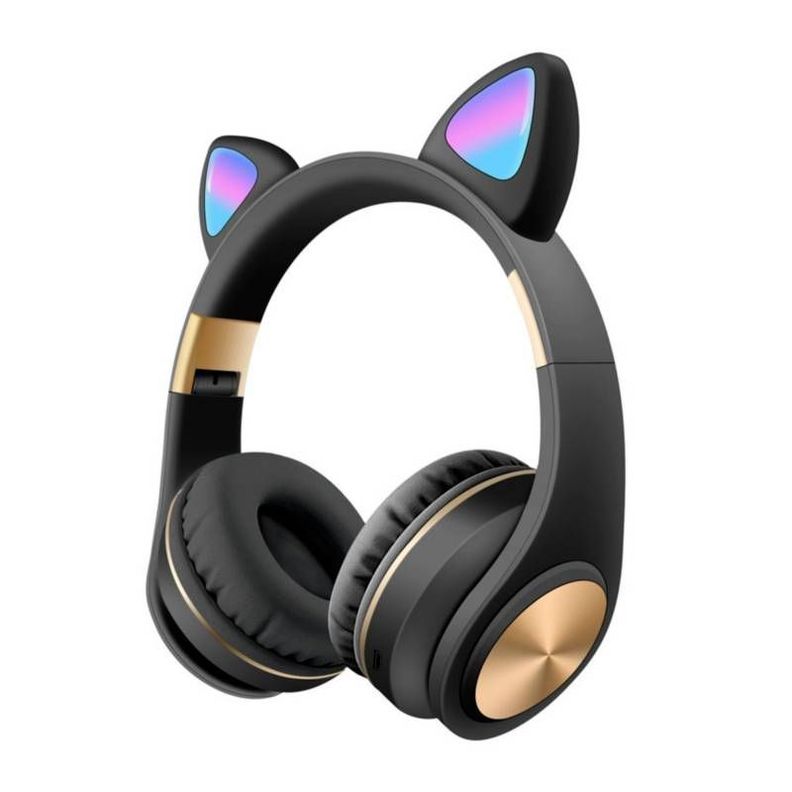 Audífonos Bluetooth Diseño de Orejas de Gato-0
