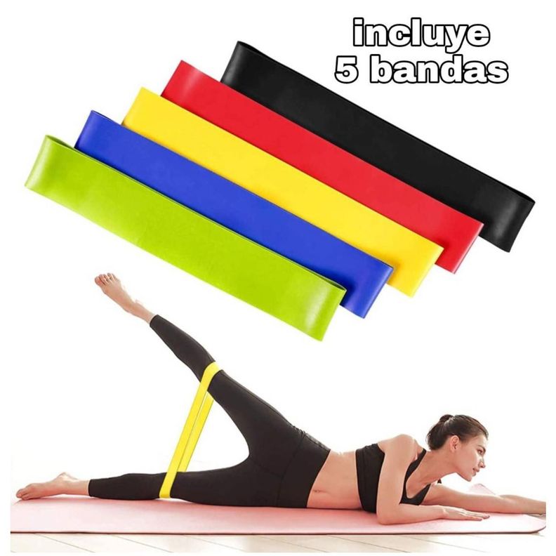 SET 5 BANDAS ELASTICAS COLORES-1