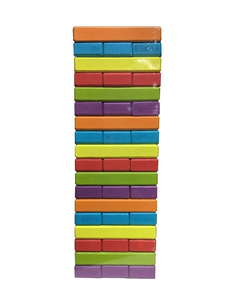Jenga Madera Multicolor 54 piezas-0