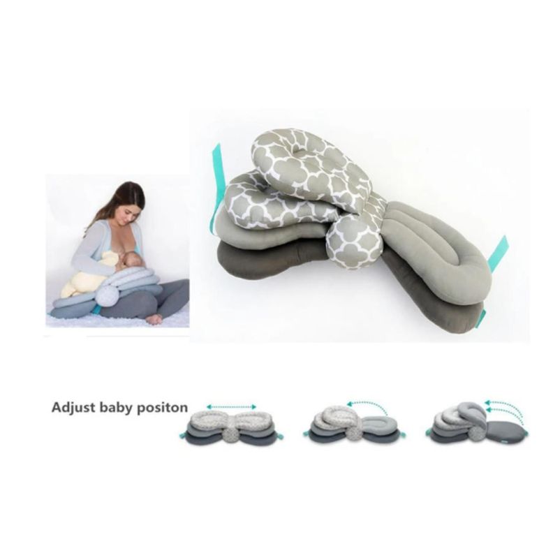 Almohada Cojin Para Lactancia Amamantar Bebe Verde-4