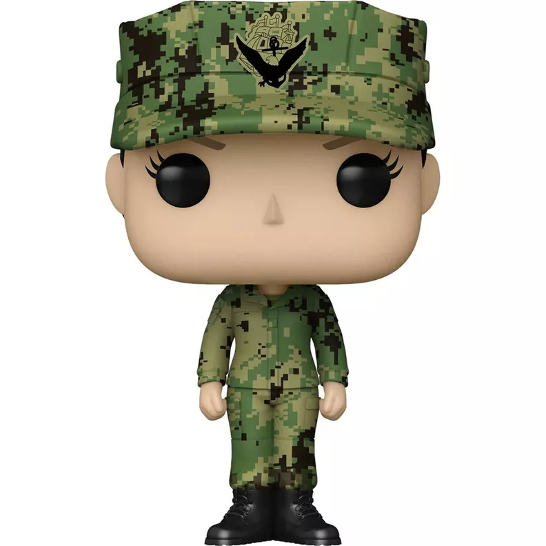 Figura Funko Pop, Marino EEUU mujer rubia (uniforme de trabajo) - USN-0