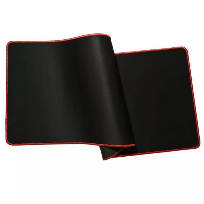 Mouse Pad Gamer Xl Antideslizante Negro Borde Cosi-1