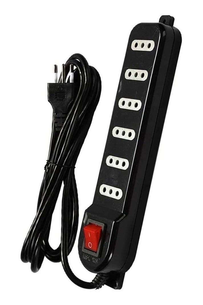 Alargador Zapatilla 3mts 6 Posiciones Macrotel Certificado-0